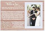 NZY Mother of the Groom Gift from Bride-to My Mother-in-Law,Wedding Day Gift-Thank You Gift-New Mom Appreciation Gift-Wedding Gifts-Bridal Shower Gift-Wood Picture Frame Photo Frame for 6''×4'' Photo