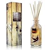 Urban Naturals Autumn Harvest Scented Oil Reed Diffuser | Fall Home Decor with Real Leaves & Botanicals | Creamy Pumpkin Pie, Nutmeg, Maple & Vanilla