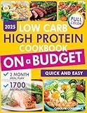 Low Carb, High Protein Cookbook on a Budget: 1700 Days of Delicious and Affordable Meals to Bulk Your Body Without Emptying Your Wallet. 2-Month Meal Plan