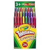 Crayola Twistables Crayons (24ct), Special Effects Crayons for Kids, No Sharpening Coloring Supplies, Gifts & Stocking Stuffers for Kids