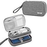 BUBM Double Compartment Storage Case Compatible with 3DS/3DS XL/New 2DS XL and Accessories, Protective Carrying Bag, Portable Travel Organizer Case,Gray