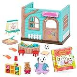 Li'l Woodzeez – Nursery Playset with 2 Posable Doll Figures & 1 Storybook – Preschool Dollhouse Playset – Pretend Play Toy Gift for 3+ Years
