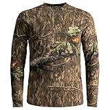 SCENTBLOCKER Scent Blocker Fused Cotton Lightweight Long-Sleeve Shirt, Camo Hunting Clothes (MO Country Roots, X-Large)