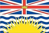 LPF USA British Columbia Flag Sticker (Canada Canadian Province Decal)