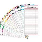 Homtable 120 Pieces Expense Tracker Budget Sheets Money Trackers for Cash Budget Binder Envelopes Inserts and Budget Planner(6.42 x 3.15 inches) (Multicolored)