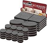 Yelanon Non Slip Furniture Pads -56 pcs（1+2）” Furniture Grippers, Non Skid Furniture Legs,Self Adhesive Rubber Furniture Feet, Anti Slide Furniture Hardwood Floor Protector for Keep Couch Stoppers