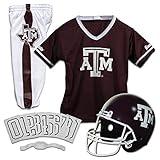 Franklin Sports NCAA Texas A&M Aggies Kids College Football Uniform Set - Youth Uniform Set - Includes Jersey, Helmet, Pants - Youth Medium