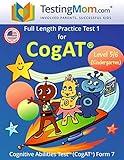 TestingMom.com Kindergarten Full Length Practice Test for CogAT Cognitive Ability Test for 3-6 Year Olds - Learning Resources to Help Gifted and Talented Children