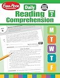 Evan-Moor Daily Reading Comprehension, Grade 2 - Homeschooling & Classroom Resource Workbook, Reproducible Worksheets, Teaching Edition, Fiction and Nonfiction, Lesson Plans, Test Prep