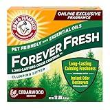 Arm & Hammer Forever Fresh Clumping Cat Litter Cedarwood, MultiCat 18lb, Pet Friendly with Essential Oils, (Pack of 1)