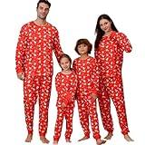 PYAEAS Matching Family Pajamas Sets Christmas PJ's Jammies Holiday Sleepwear Loungewear for Adult Women Men Xmas Outfits (Men, XL, Pattern Snowman)