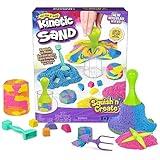 Kinetic Sand, Squish N’ Create Playset, 13.5oz Play Sand (Blue, Yellow & Pink), 5 Tools, Stocking Stuffers & Christmas Gifts for Kids Ages 3+