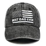 Dad Gifts, Dad Hats for Men, Happy Birthday Gifts for Dad, Cool Fathers Day for Dad Bonus Dad Step Dad, Dad Gifts from Daughter/Son, Adjustable Washed Cotton Baseball Cap Grey