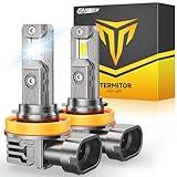 FAHREN Upgraded H11/H9/H8 bulbs, 𝟒𝟔𝟎𝟎𝟎𝐋𝐌 𝟗𝟎𝟎％ Brighter, 1:1 Mini Size 6500K Light Kit H11 bulbs With Fan, 10-Year Extended Lifespan, Quick Install No Adapter Needed Plug and Play, Pack of 2