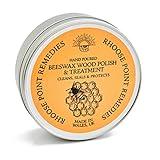 Beeswax Furniture Polish & Conditioner for Wood Enhances the Natural Beauty of Oak Pine Beech & More Seals & Protects for a Perfect Finish Bees Wax Polish (Natural, 3.4 Fl Oz)