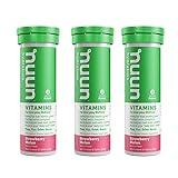 Nuun Vitamins: Strawberry Melon Daily Hydration Supplement (3 Tubes of 12 Tabs)3