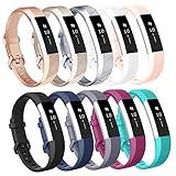 AK Replacement Bands Compatible with Fitbit Alta Bands/Fitbit Alta HR Bands (10 Pack), Replacement Bands for Fitbit Alta/Alta HR (10 pcs-c, Small)