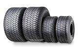 WANDA (Set 4) 15X6-6 & 20X8-8 Lawn Mower Tractor Cart Turf Tires 4 Ply-13016/13035