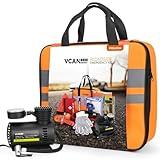 VCANENERGY Car Emergency Safety Kit Bag with Portable Air Compressor, Jumper Cables,First Aid Kit, Tire Pressure Gauge, Auto Vehicle Safety Road Side Assistance Kits Essentials,for Women, Men, Teen