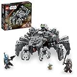 LEGO Star Wars Spider Tank 75361, Building Toy Mech from The Mandalorian Season 3, Includes The Mandalorian with Darksaber, Bo-Katan, and Grogu 'Baby Yoda' Minifigures, Gift Idea for Kids Ages 9+