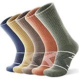 ANTSANG Merino Wool Socks for Men & Women Thermal Winter Hiking Warm Thick Crew Cozy Boot Work Gift Socks Stocking Stuffers 5 Pairs(Assorted D,M)