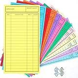 New!! 24 Pcs Cash Envelopes for Budgeting, Cardstock Budget Envelope System for Tracking Money Savings, 12 Assorted Colors, Vertical Layout