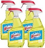 Windex Multi-Surface Disinfectant Cleaner Trigger Bottle, Citrus, 32 fl oz (Pack of 4)