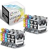 TG Imaging Compatible LC203XL Ink Cartridge Replacement for Brother LC203CL LC203 XL LC201 for MFC-J4420DW MFC-J4620DW MFC-J5520DW J5620DW J5720DW (10Pack,4X LC203BK,2X LC203C,2X LC203Y,2X LC203M)