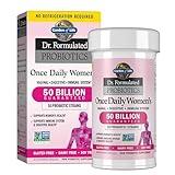 Garden of Life Once Daily Dr. Formulated Probiotics for Women 50 Billion CFU 16 Probiotic Strains with Organic Prebiotics for Digestive, Vaginal & Immune Health, Dairy Free, Shelf Stable 30 Capsules