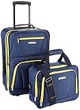 Rockland Fashion Softside Upright Luggage Set, Navy, 2-Piece (14/19)