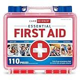 Care Science First Aid Kit, 110 Pieces | Professional Use for Travel, Work, School, Home, Car, Survival, Camping, Hiking, and More