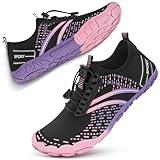 ATHMILE Hiking Barefoot Water Shoes for Women Men Beach Swim Aqua Pool River Quick Dry Athletic Wide Toe Outdoor Sport Kayaking Boating Rock Climbing Yoga Lake