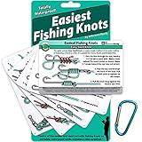Easiest Fishing Knots: Waterproof Guide on How to Tie 12 Simple Fishing Knots with Mini Carabiner, Perfect for Beginners