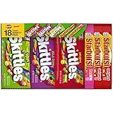 SKITTLES & STARBURST Variety Pack Full Size Chewy Candy Assortment, 37.05 oz, 18 Bars