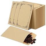 Eaasty 200 Packs Seed Envelopes Coin Envelopes 2.3x3.5 Inches Small Parts Kraft Seed Saving Envelopes Self Adhesive Seed Storage Packets for Storage Keys Cards Stamp Small Items(Kraft Color)