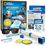 NATIONAL GEOGRAPHIC Spy Science Kit - Kids Spy Activity Set, Complete 10 Secret Spy Missions with Spy Gadgets for Kids and Spy Gear, Kids Detective Kit, Science Kits for Kids, Pretend Play