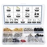 502PC Computer Motherboard Screws Kit, Motherboard Standoffs Screws for Universal HDD Hard Drive, SSD, PC Case, PC Fan, Power Supply, Graphics, CD-ROM, ATX Case, for DIY PC Installation & Repair