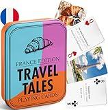 All7s Travel Tales Playing Cards – France Edition - Learn French Travel Phrases Through Play - Elegant Tin, Real Photography for Women Who Love Language, Travel, and Culture