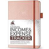 Clever Fox Income & Expense Tracker – Accounting & Bookkeeping Ledger Book for Small Business – 1-Year Record Notebook, A5 (Rose Gold)