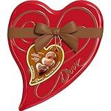 DOVE Assorted Valentine's Day Milk Chocolate, Dark Chocolate and Milk Chocolate & Caramel Truffle Candy, 5.82 Oz Heart Tin