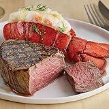 Premium Duo Dinner Surf & Turf Set - 2 Super Trimmed™ Filet Mignons, 6 oz each, 2 North Atlantic Lobster Tails, 5 oz each, Aged up to 28 Days -serve for special events from Kansas City Steak Company.