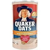 Quaker Old Fashioned Oatmeal, Breakfast Cereal, 42 Oz., (2 Canisters)_AB