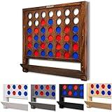 GoSports Wall Mounted Giant 4 in a Row Game - Jumbo 4 Connect Family Fun with Coins