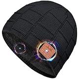 Stocking Stuffers for Men Bluetooth Beanie - Bluetooth Hat Christmas Tech Gifts for Men Dad Women Husband Him Teenagers Boys, Bluetooth Winter Hat with Headphones Unique Birthday Gift Ideas Presents