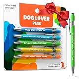 Funny Dog Lover Pen Set – 5-Piece Dog-Themed Stylus Pens – Unique Gift for Dog Moms, Dads, Friends, Groomers, Vets, Dog Sitters, Dog Walkers, Co-Workers for Christmas, Stocking Stuffers, Birthdays