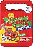 50 PlaytimeSongs CD Activity Kit (Packaged in carrying case with Stickers, Crayons and Coloring Book)