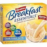 Carnation Breakfast Essentials Powder Drink Mix, Classic French Vanilla, 10 Count Box of Packets (Packaging May Vary)