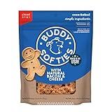Buddy Biscuit Softies 6 oz Pouch, Soft & Chewy, Natural Bacon and Cheese Flavor Dog Treats, Oven Baked in the USA