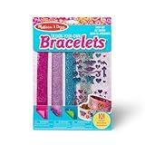 Melissa & Doug Design-Your-Own Bracelets With 100+ Sparkle Gem and Glitter Stickers