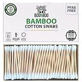 BOONBOO Organic Bamboo Cotton Swabs, PFAS-Free, 600 Count